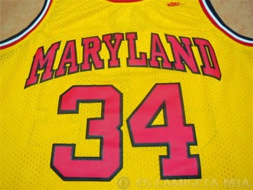 Camiseta Maryland Bias #34 NCAA Amarillo